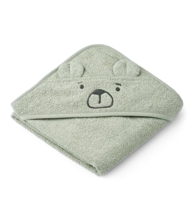Liewood Liewood - Albert Bear Hooded Towel - Dove Blue