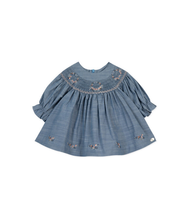 Tartine et Chocolat Tartine et Chocolat - Jurk met bloemen - Blauw