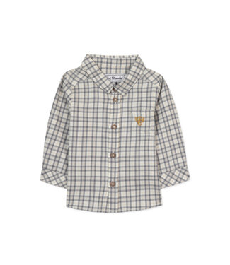 Tartine et Chocolat Tartine et Chocolat - Hemd Ruitjes - Donker blauw