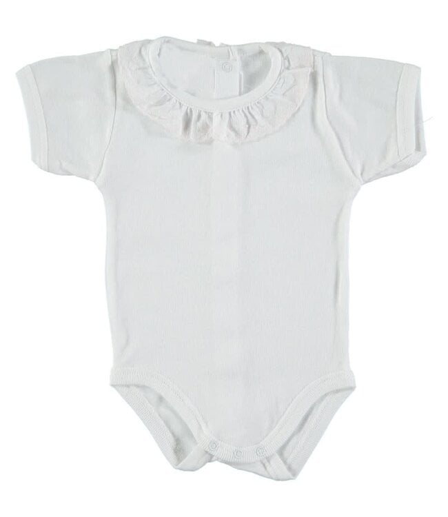 Babidu Babidu - Body M/Corta Cuello Batista Wit