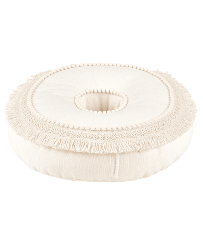 Cotton & Sweets Cotton & Sweets - Boho Donut pillow Vanilla