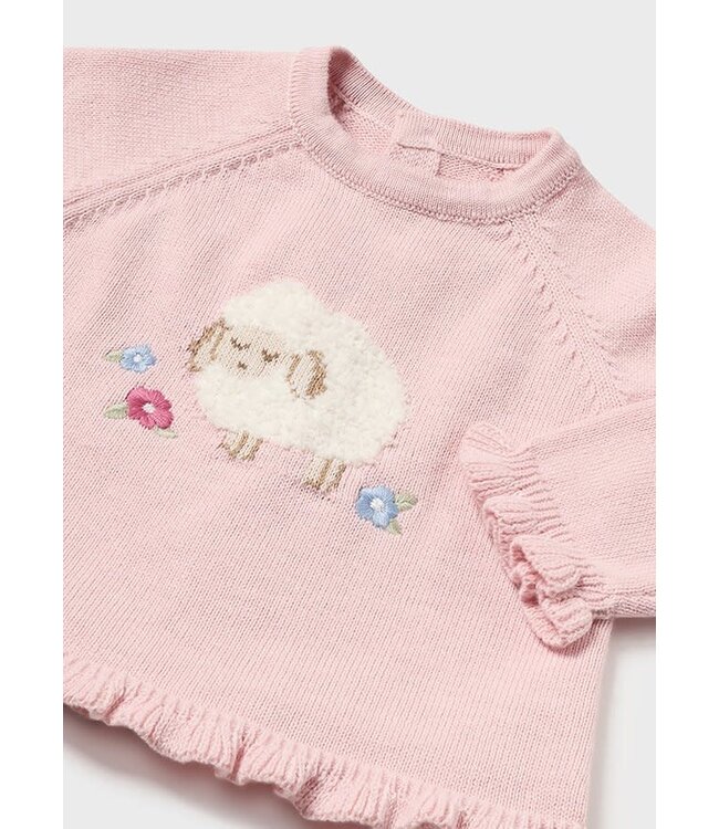 Mayoral Mayoral - Knit sweater set - Baby Rose