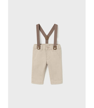Mayoral Mayoral - Long trousers with suspenders - Walnut
