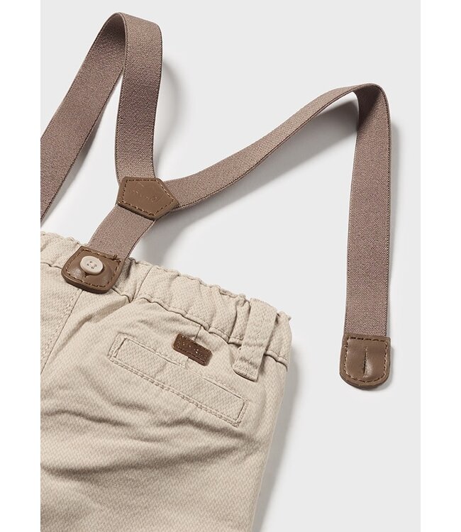 Mayoral Mayoral - Long trousers with suspenders - Walnut