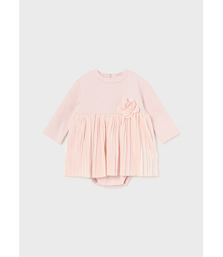 Mayoral Mayoral - Pleated onesie - Blush