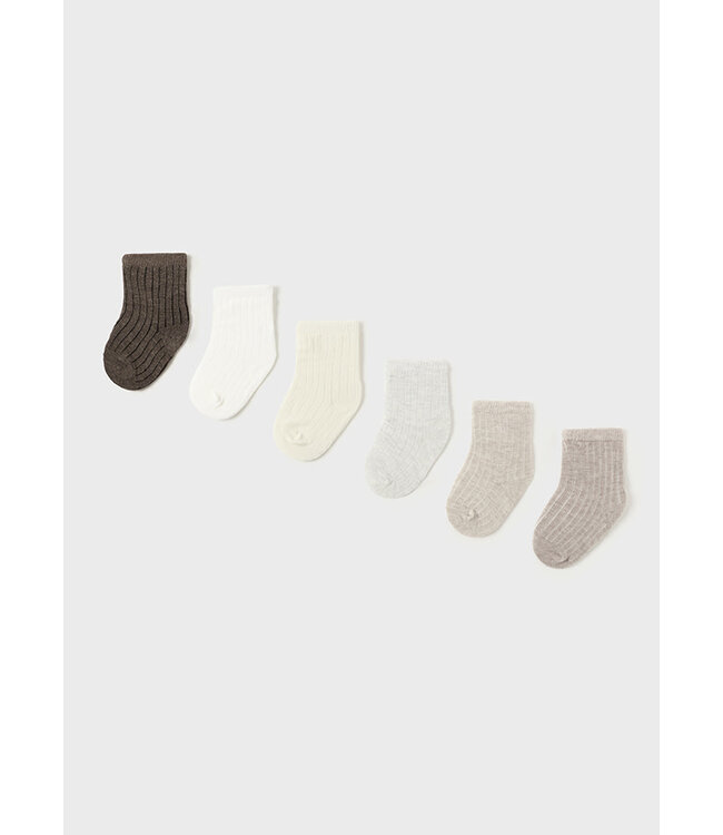 Mayoral Mayoral - Set of 6 socks - Neutrals