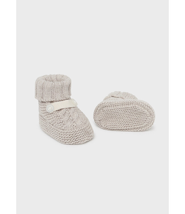 Mayoral Mayoral - Knit booties - H. Walnut