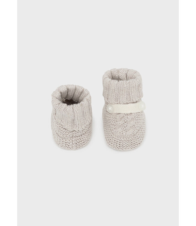Mayoral Mayoral - Knit booties - H. Walnut