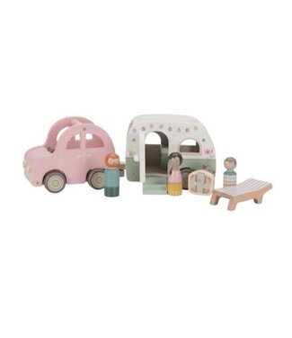 Little Dutch Toys Little Dutch Toys - Houten speelgoed auto met caravan FSC