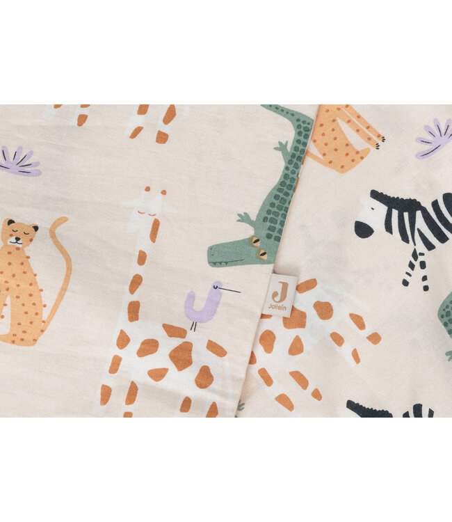 Jollein Jollein - Dekbedovertrek met sloop 100x140cm Jungle Jambo