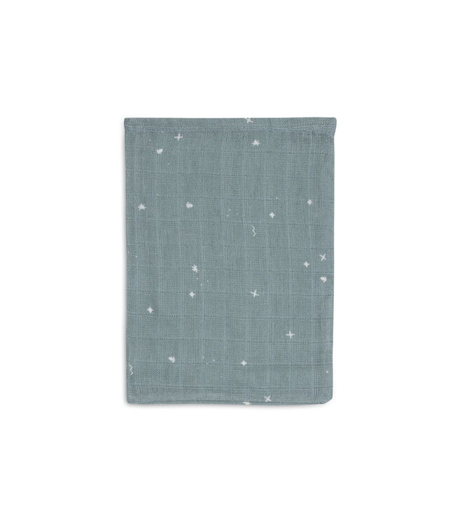 Jollein Jollein - Hydrofiel Washandje 15x20cm Twinkling Sea Green (3pack)