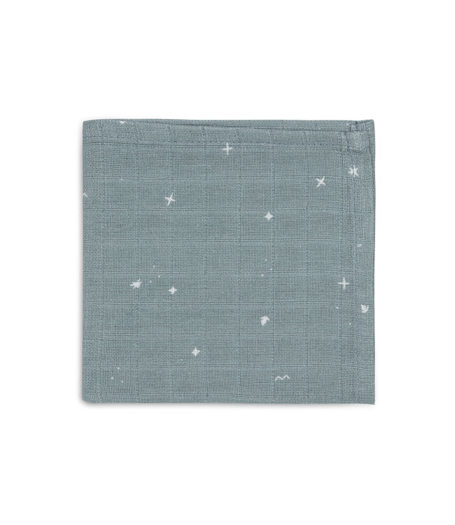 Jollein Jollein - Hydrofiel Monddoekje 31x31cm Twinkling Sea Green (3pack)