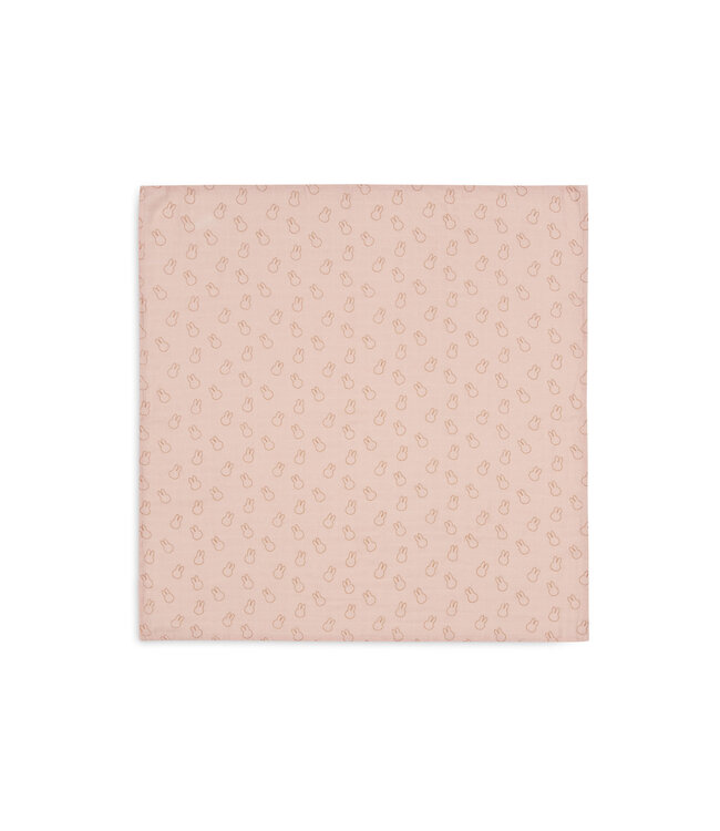 Jollein Jollein - Hydrofiele Doek Small 70x70cm Miffy Silhouettes WildRose(3p)