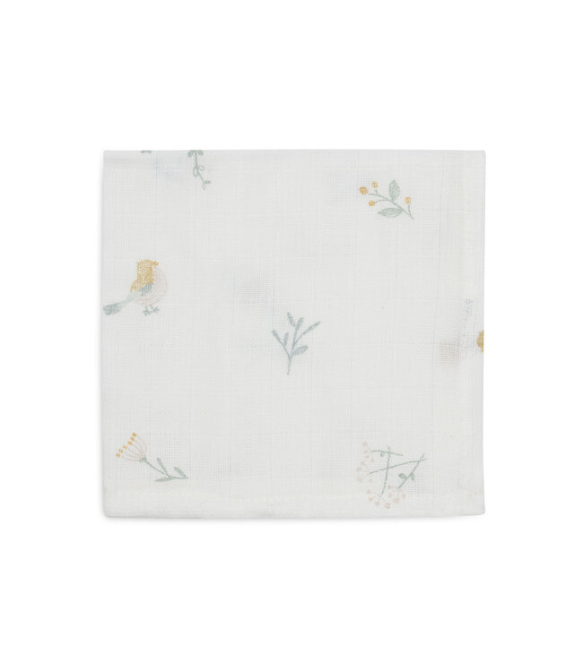 Jollein Jollein - Hydrofiel Monddoekje 31x31cm Lovely Birds (3pack)