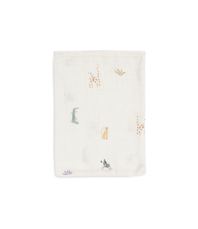 Jollein Jollein - Hydrofiel Washandje 15x20cm Jungle Jambo (3pack)