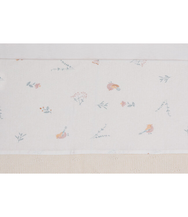 Jollein Jollein - Laken Wieg 75x100cm Lovely Birds