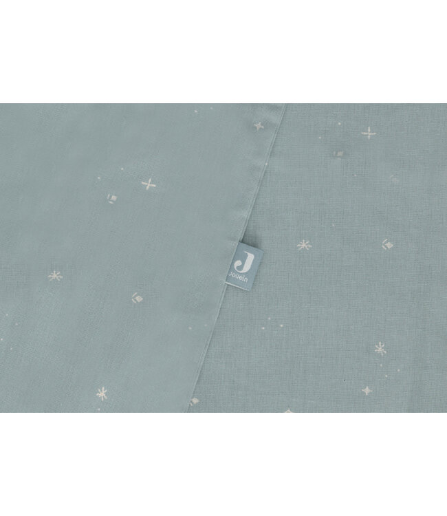 Jollein Jollein - Dekbedovertrek met sloop 100x140cm Twinkling Sea Green