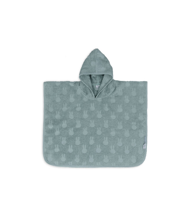 Jollein Jollein - Badponcho Badstof Miffy Jacquard Sea Green