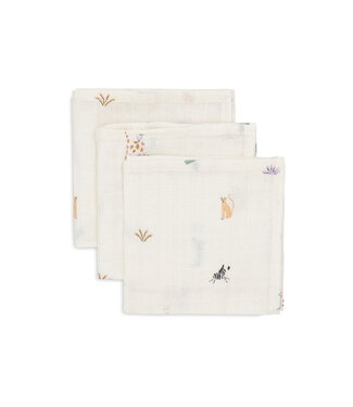 Jollein Jollein - Hydrofiel Monddoekje 31x31cm Jungle Jambo (3pack)