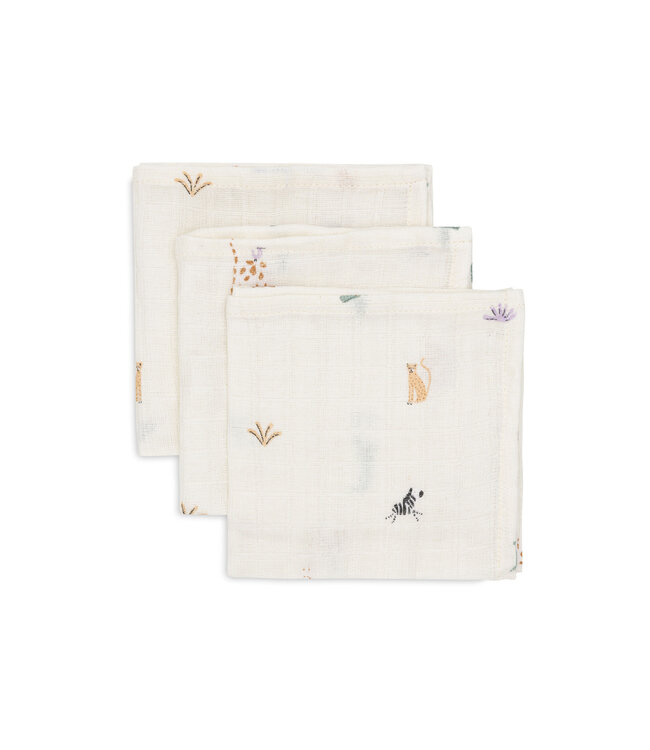 Jollein Jollein - Hydrofiel Monddoekje 31x31cm Jungle Jambo (3pack)