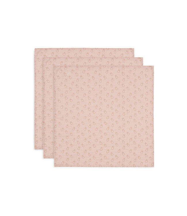 Jollein Jollein - Hydrofiele Doek Small 70x70cm Miffy Silhouettes WildRose(3p)