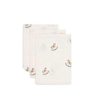 Jollein Jollein - Hydrofiel Washandje 15x20cm Nostalgic Ride (3pack)