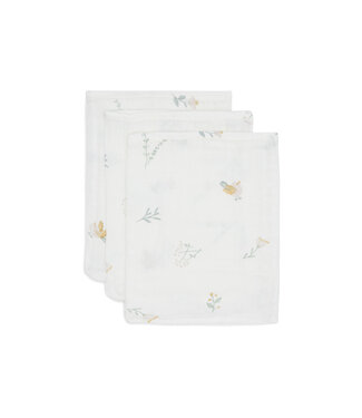Jollein Jollein - Hydrofiel Washandje 15x20cm Lovely Birds (3pack)