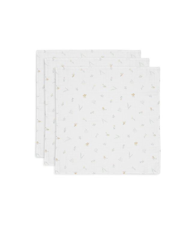 Jollein Jollein - Hydrofiele Doek Small 70x70cm Lovely Birds (3pack)