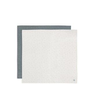 Jollein Jollein - Hydrofiele Doek Large 115x115cm Twinkling Sea Green (2pack)