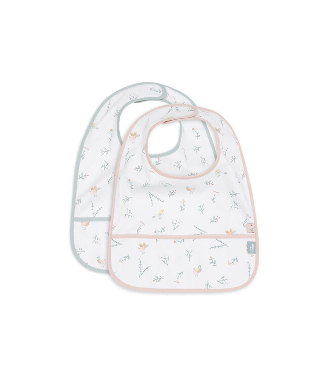 Jollein Jollein - Slab Waterproof Lovely Birds (2pack)