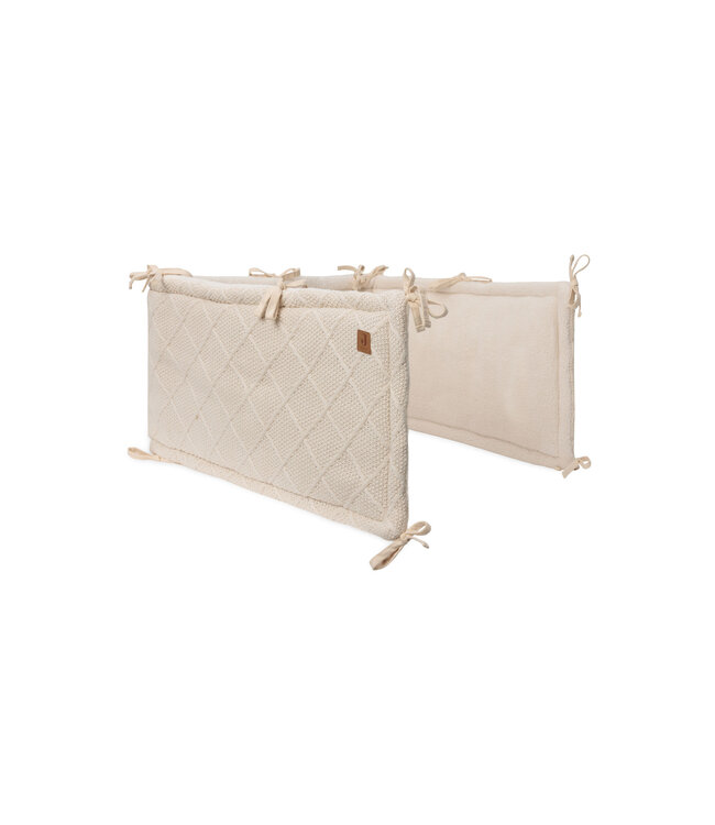 Jollein Jollein - Boxbumper 180x30cm Check Knit Oatmeal
