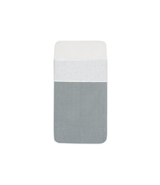 Jollein Jollein - Laken Wieg 75x100cm Twinkling Sea Green