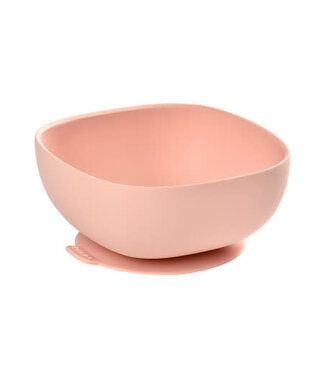 Beaba Beaba - Siliconen kom met zuignap - roze