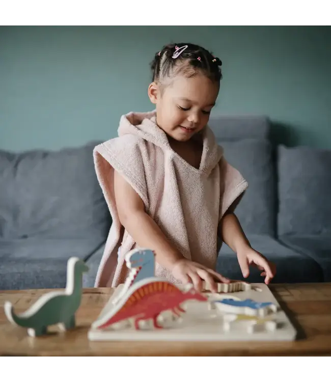 Mushie Mushie - Poncho Towel Bear - Blush