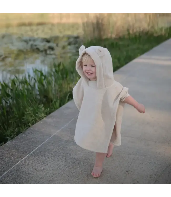 Mushie Mushie - Poncho Towel Bear - Fog