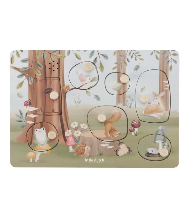 Little Dutch Toys Little Dutch Toys - Geluidenpuzzel hout - Forest Friends FSC