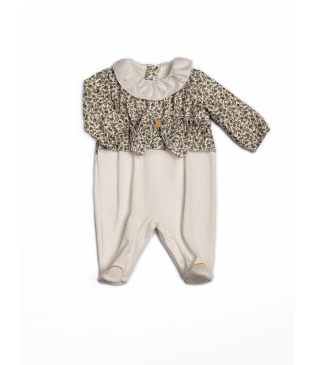 Barcellino Barcellino - Babypakje Velours - Bloemen