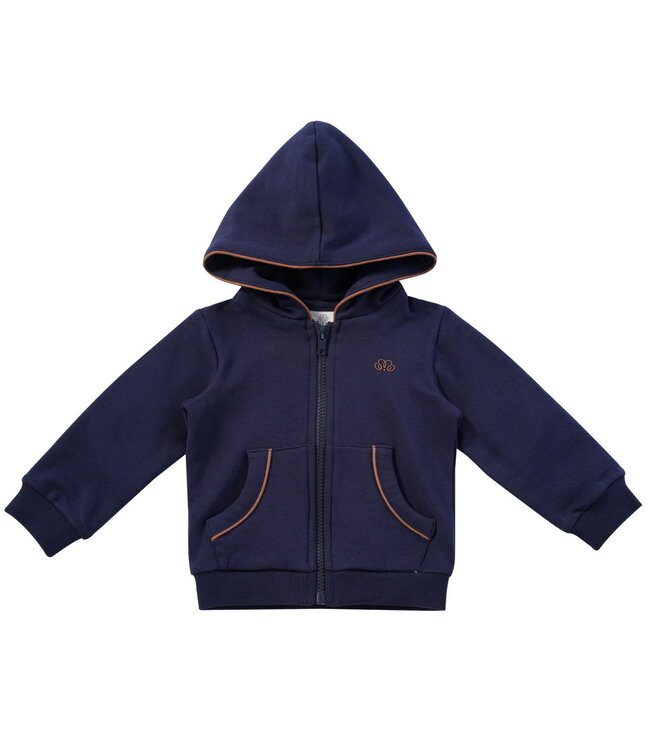 Natini Natini - Hoodie Thomas - Blue/Cognac
