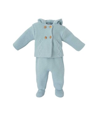 Babidu Babidu - 2-delig Knitted set - Azul Bruma