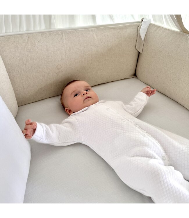 Living Nature Living Nature - Parkomranding  linnen beige 75x90x75 cm