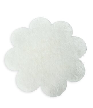 Living Nature Living Nature - Tapijt Flower écru 100x100 cm