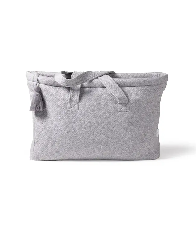 Living Nature Living Nature - Living Nature weekendtas Chantal in losange grijs met bijhorende flosh groot - zonder borduring