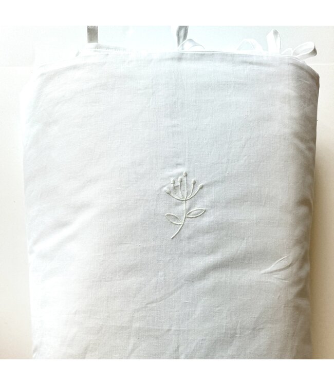 Living Nature Living Nature - Donsovertrek linnen wit 100x135 cm