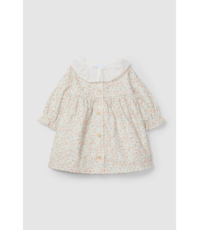 Laranjinha Laranjihna - Jurk velours - bloemen