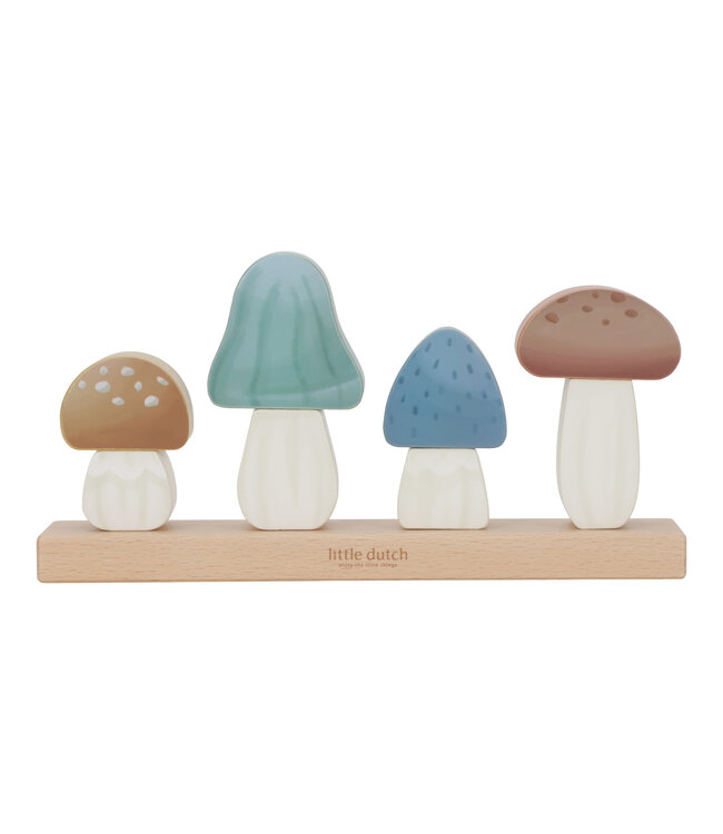Little Dutch Toys Little Dutch Toys - Stapelaar Paddenstoelen - Forest Friends FSC