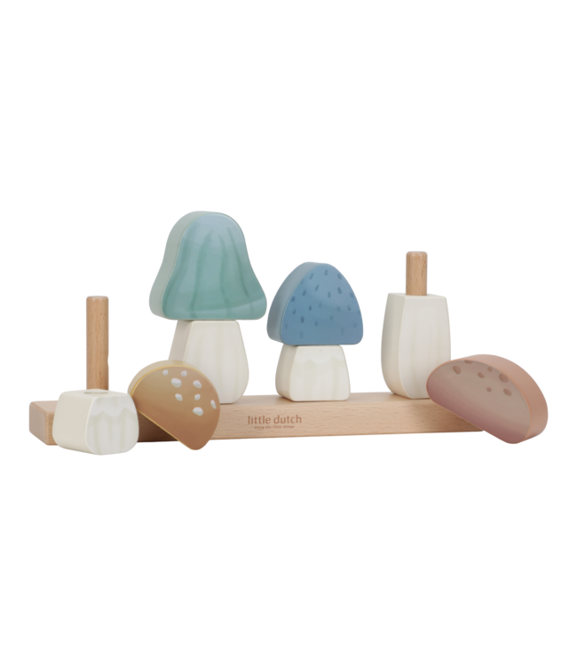 Little Dutch Toys Little Dutch Toys - Stapelaar Paddenstoelen - Forest Friends FSC