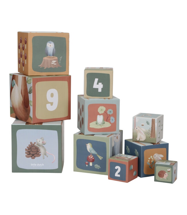 Little Dutch Toys Little Dutch Toys - Stapelblokken - Forest Friends FSC