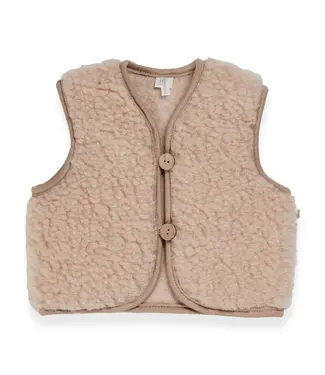 Quax Quax - Teddy Vest 3-6M - 100% Merino Wool - Nutmeg