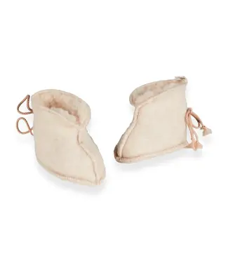 Quax Quax - Slofjes  0-3M - 100% Merino Wool - Nutmeg