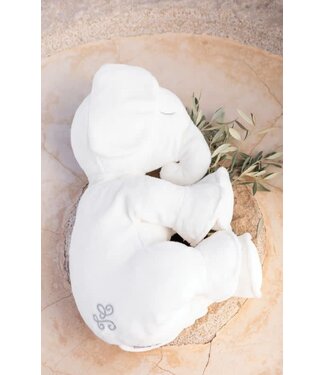 Tartine et Chocolat Tartine et Chocolat - FERDINAND Dormeur, the elephant Fur Soft Toy  25cm Wit